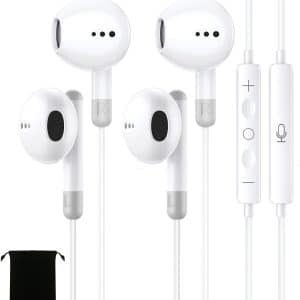 Enhance Your Audio Experience with 2 Pack iPhone Headphones Wired