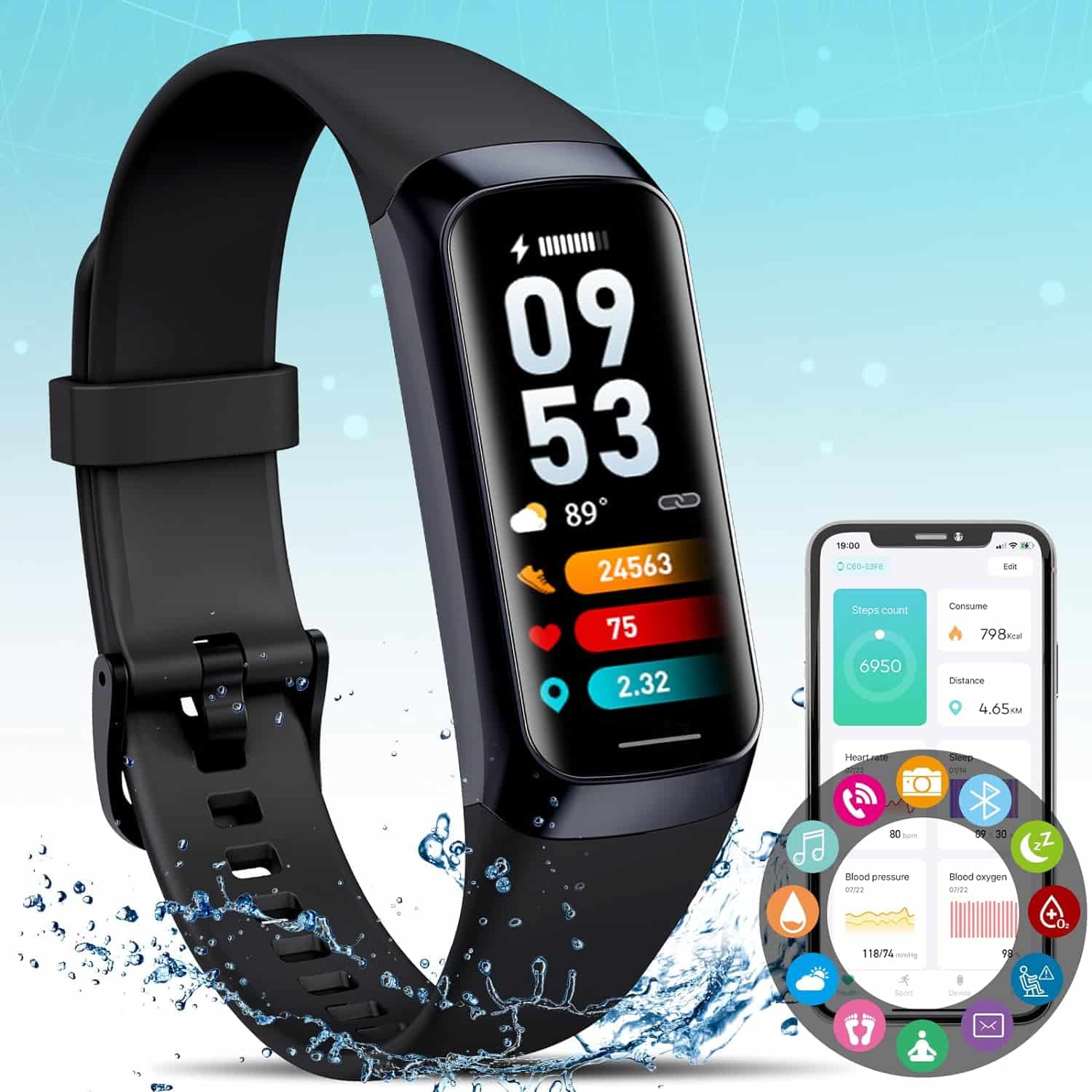 Fitness Tracker,Smart Watch with Blood Pressure Heart Rate Body Temperature & Sleep Monitor: A Comprehensive Review