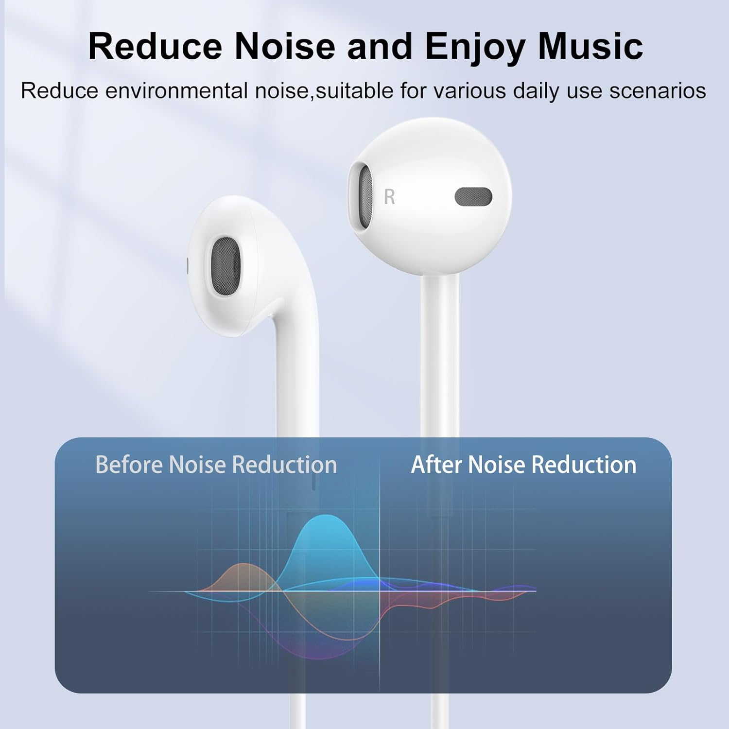 2 Pack - Apple Earbuds for iPhone Headphones: A Review of Comfort and Sound Quality