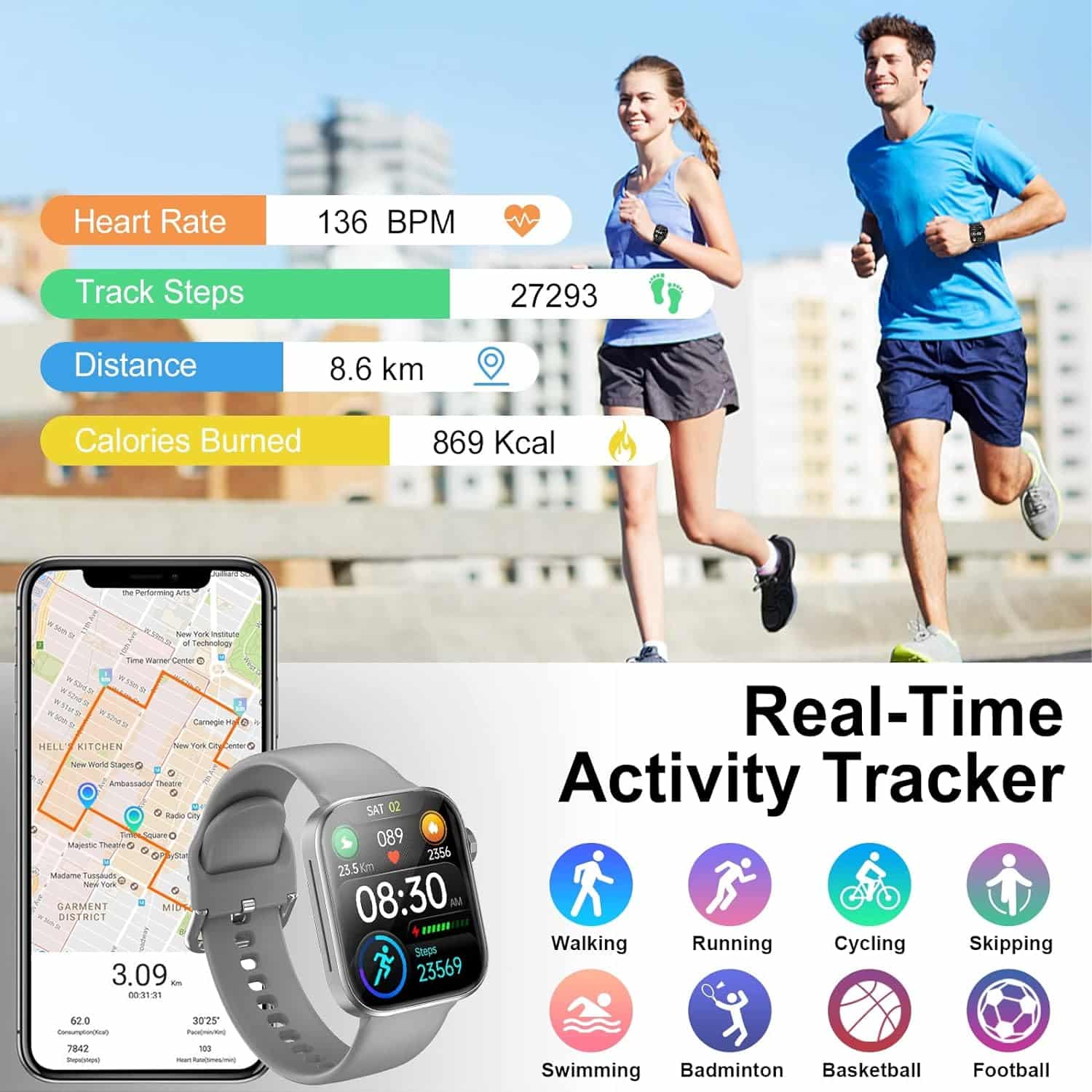 ZEQUK 2023 Smart Watch: Unleash Your Fitness Potential with the Future of Wearable Technology