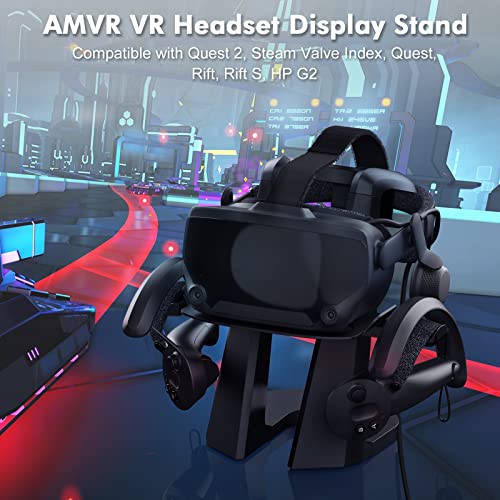 AMVR VR Headset Display Stand and Controllers Holder: A Must-Have for Steam Valve Index VR Enthusiasts