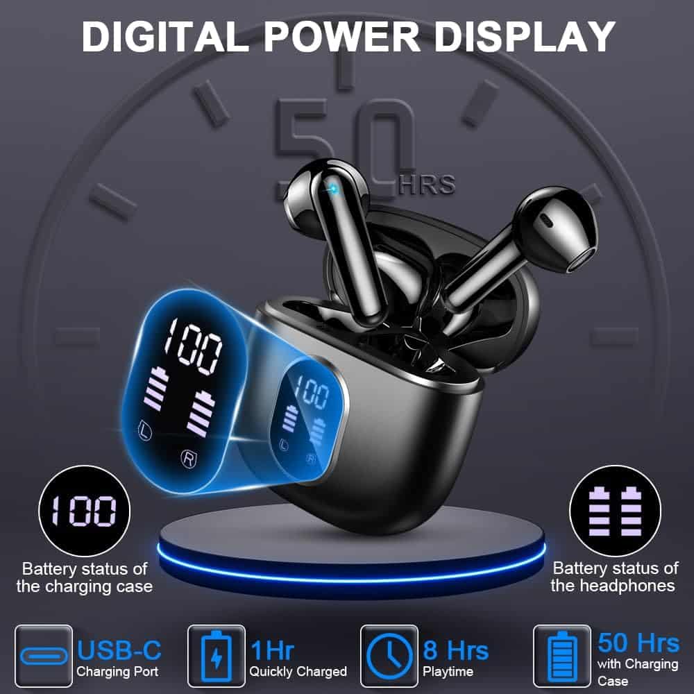 Unleash the Power of Music with Wireless Earbud Bluetooth 5.3 Headphones